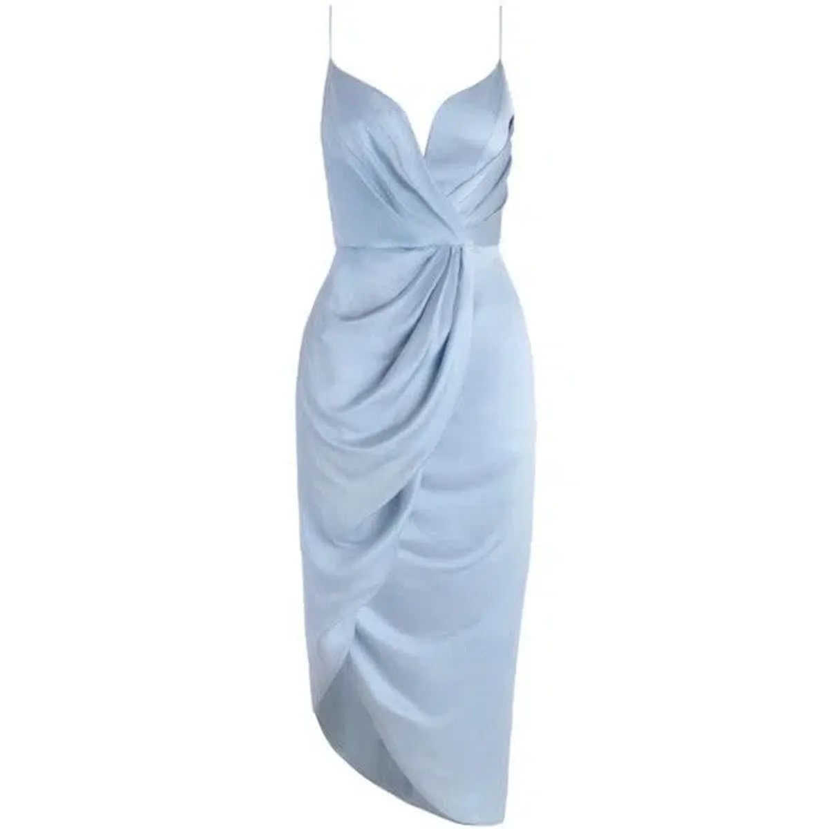 Zimmermann Sueded Silk Plunge Mini Dress Jasmine Size 1 / Au 10 for rent on The Volte - main image