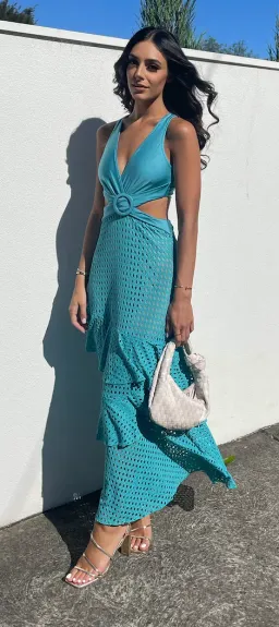 PatBo Sleeveless Beach Dress Blue Size XS / Au 6 for rent on The Volte - image 2