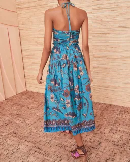 Ulla Johnson Ella Dress in Lagoon Size 10  for rent on The Volte - image 2