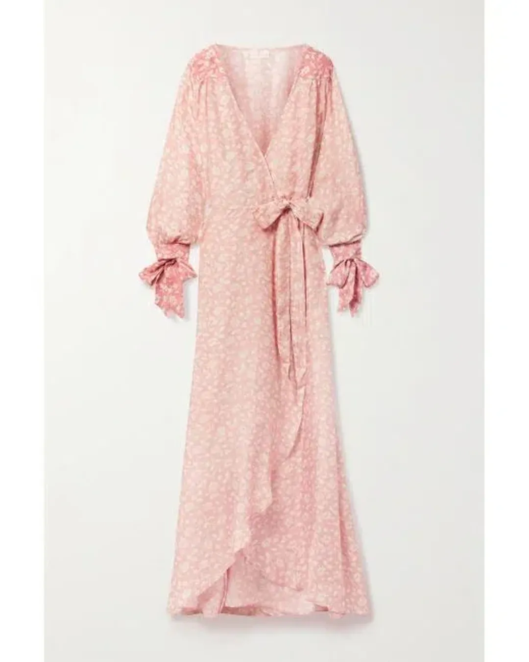 Hannah Artwear Luna Silk Wrap Maxi Dress Floral One Size   for rent on The Volte - main image