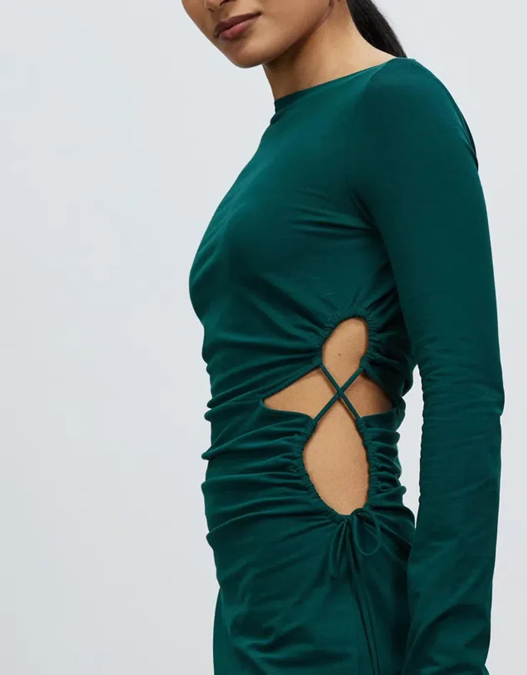 Camilla and Marc Alexandre Midi Dress Emerald Green Size 8 for rent on The Volte - main image