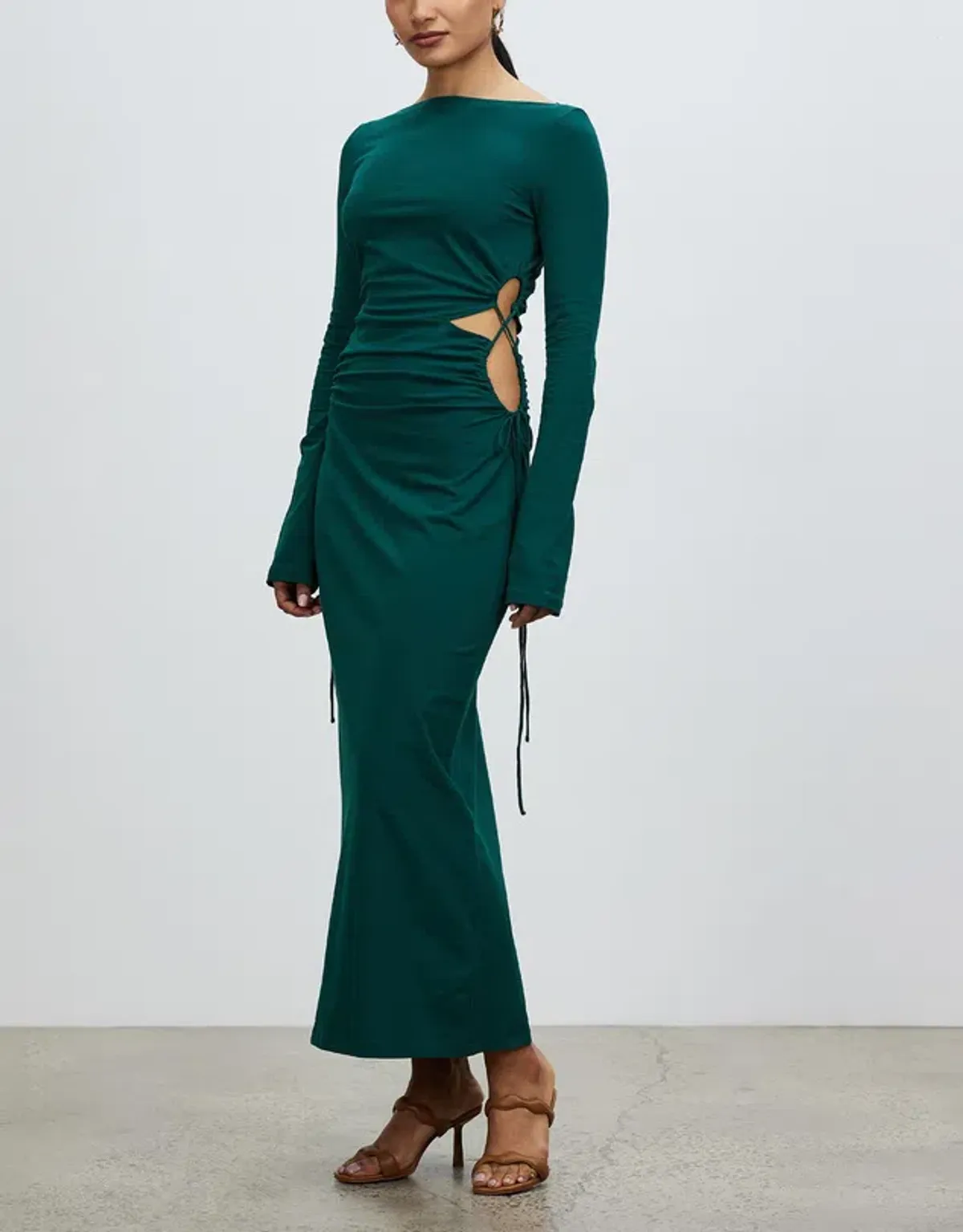 Camilla and Marc Alexandre Midi Dress Emerald Green Size 8 for rent on The Volte - main image