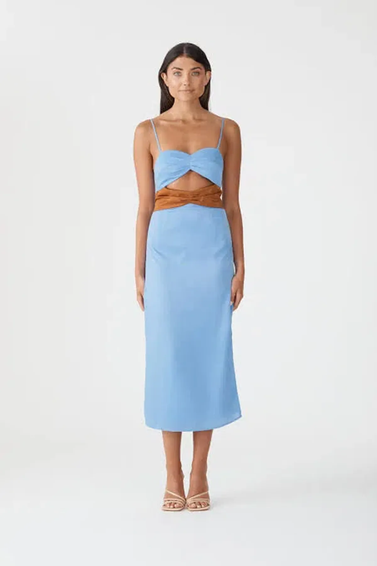 San Sloane Blaise Dress Blue Size 8 for rent on The Volte - main image