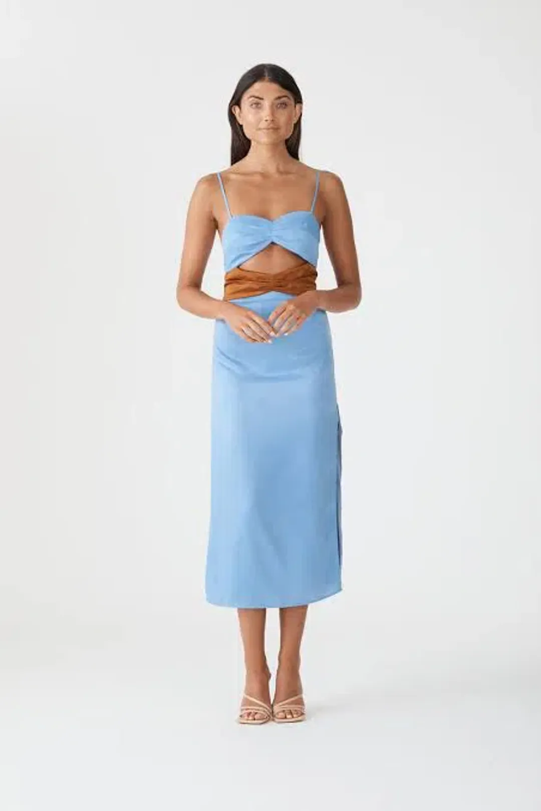 San Sloane Blaise Dress Blue Size 8 for rent on The Volte - main image