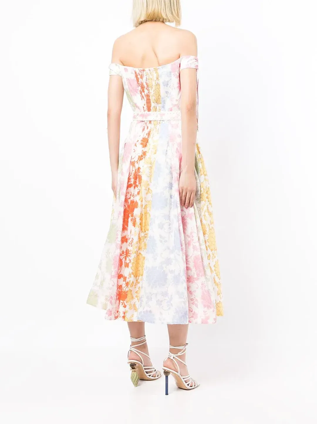 Zimmermann Postcard Spliced Midi Dress Size 1/Au 10 for rent on The Volte - main image