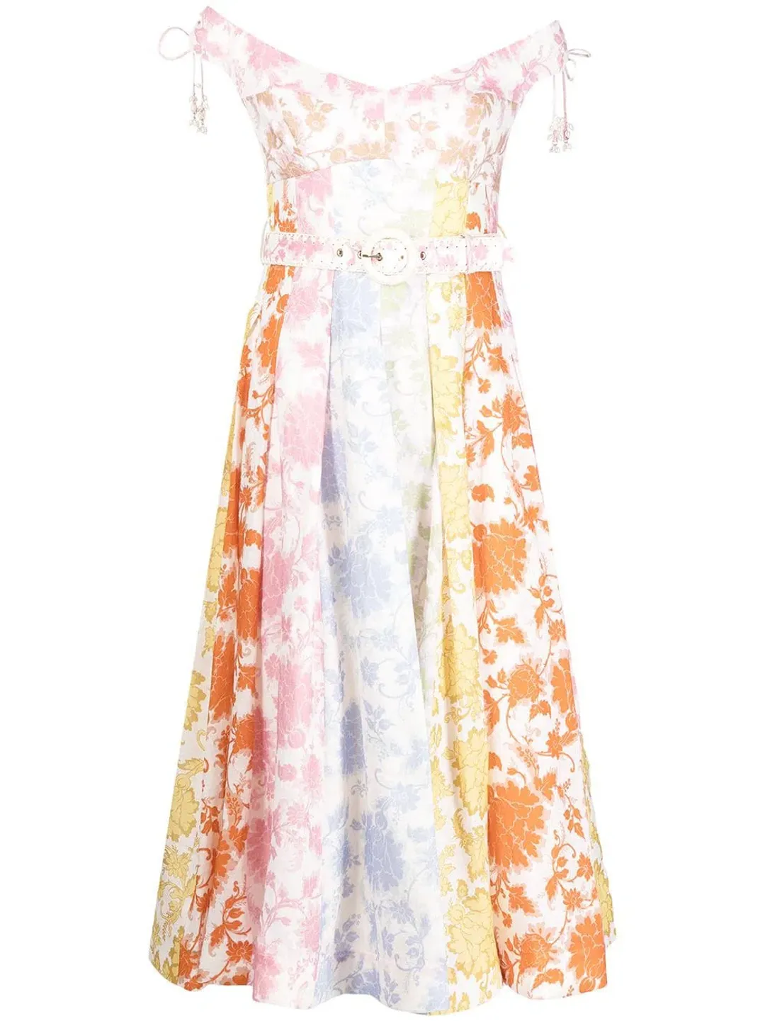 Zimmermann Postcard Spliced Midi Dress Size 1/Au 10 for rent on The Volte - main image