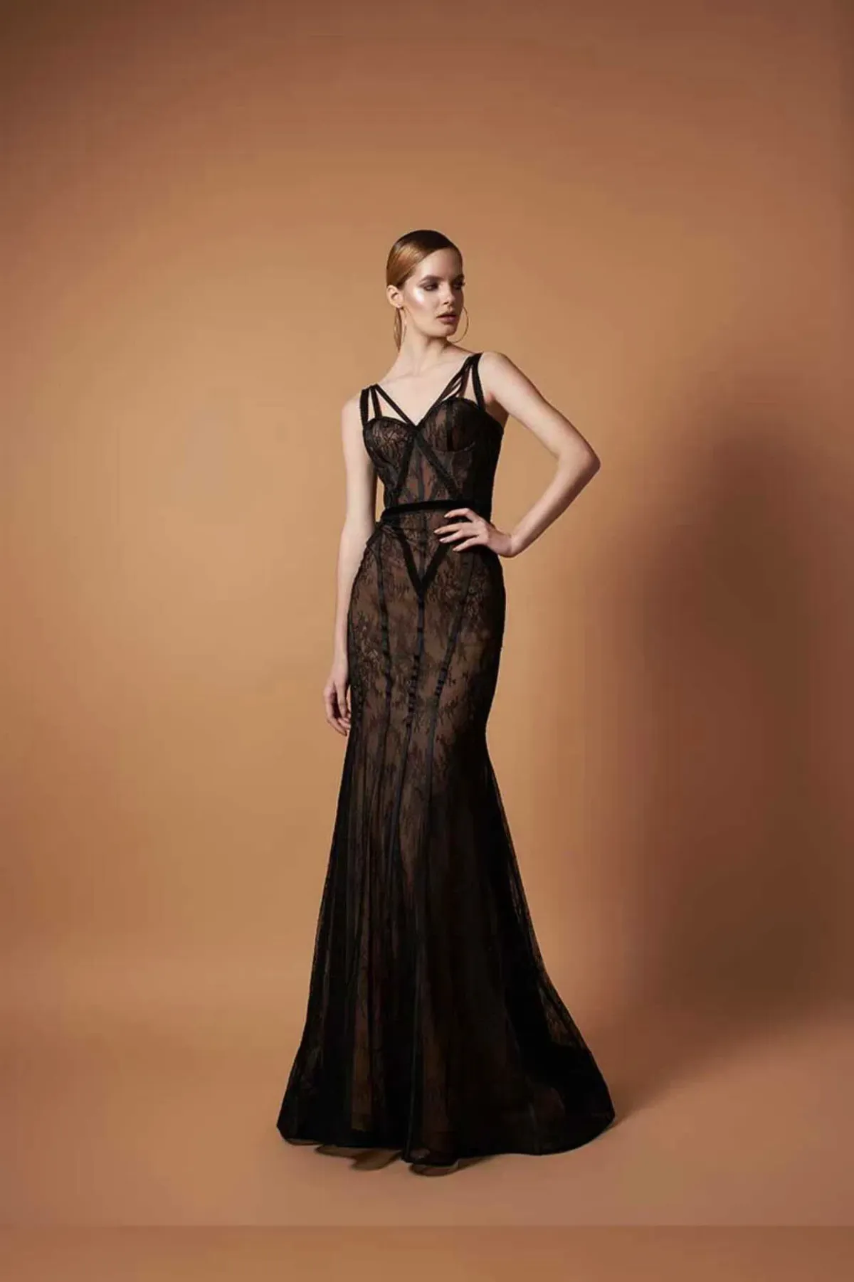 Something Very Special Pollardi Formal Formal Dress Black Size AU 8  for rent on The Volte - main image