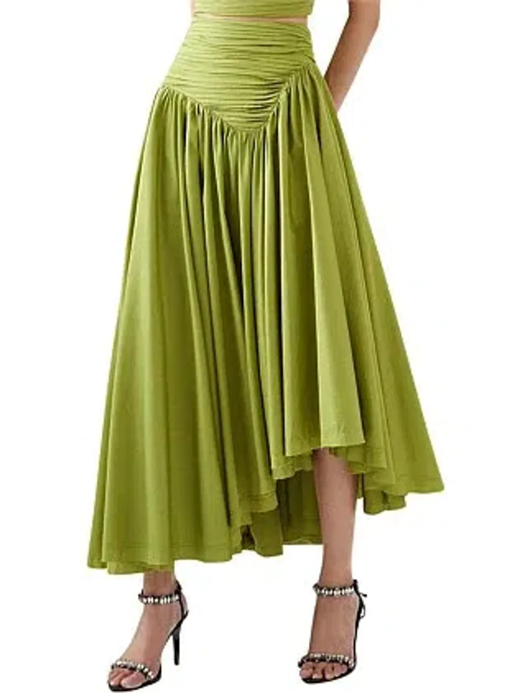 Aje Jolie Skirt and Top Set Verdant Green AU 8 for rent on The Volte - main image