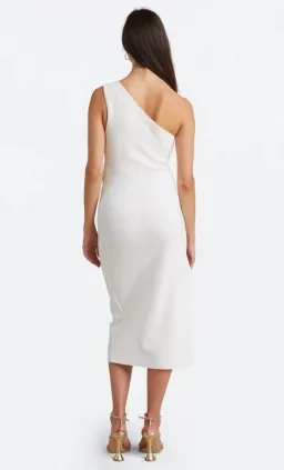 Bec & Bride Be Mine Asym Dress Midi White Size 12 for rent on The Volte - image 2