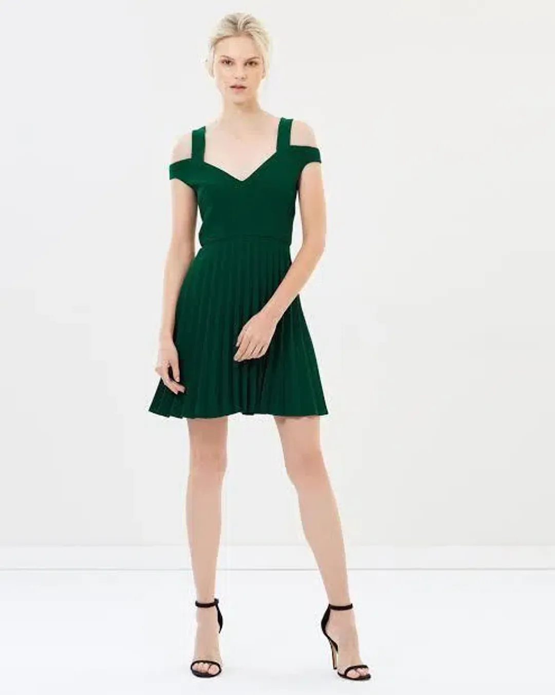 By Johnny Emerald City Mini Dress Green Size 12 for rent on The Volte - main image
