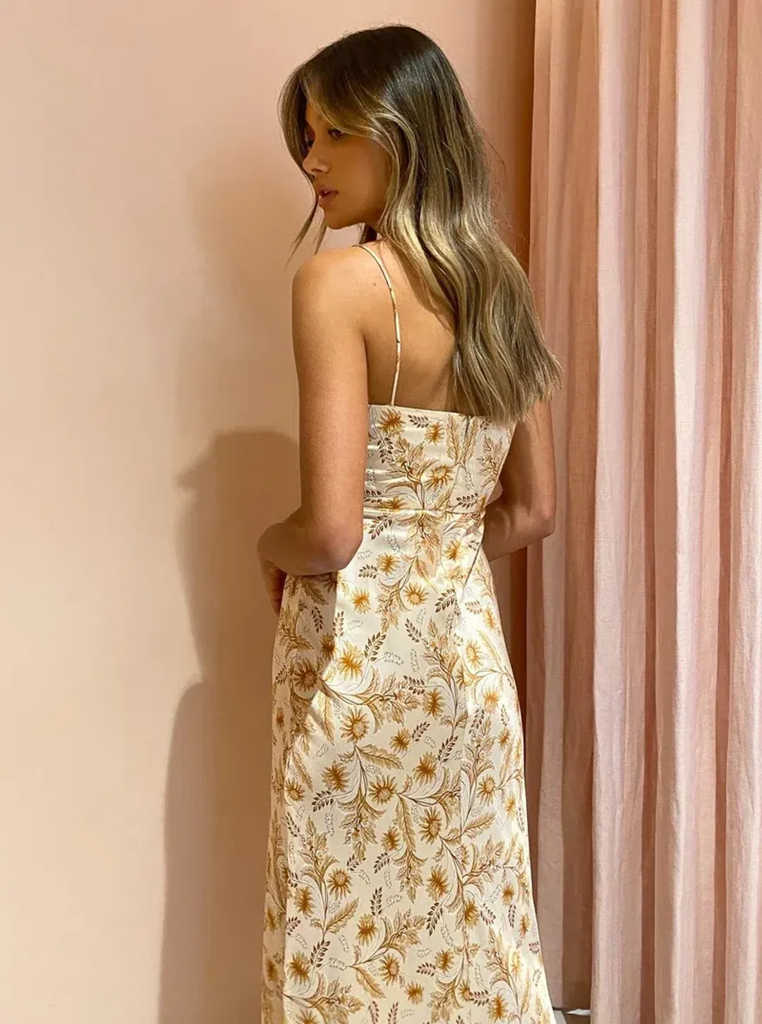 Bec & Bridge Fleetwood Midi Dress Floral Size 8 / S for rent on The Volte - main image