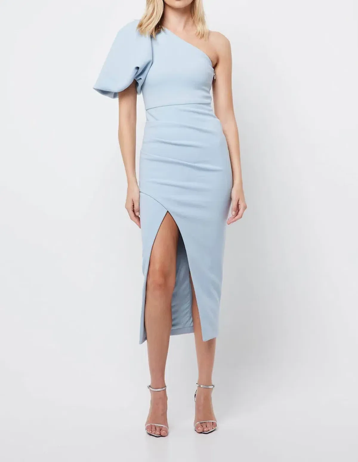 Mossman Go My Way Midi Dress Blue Size 6  for rent on The Volte - main image