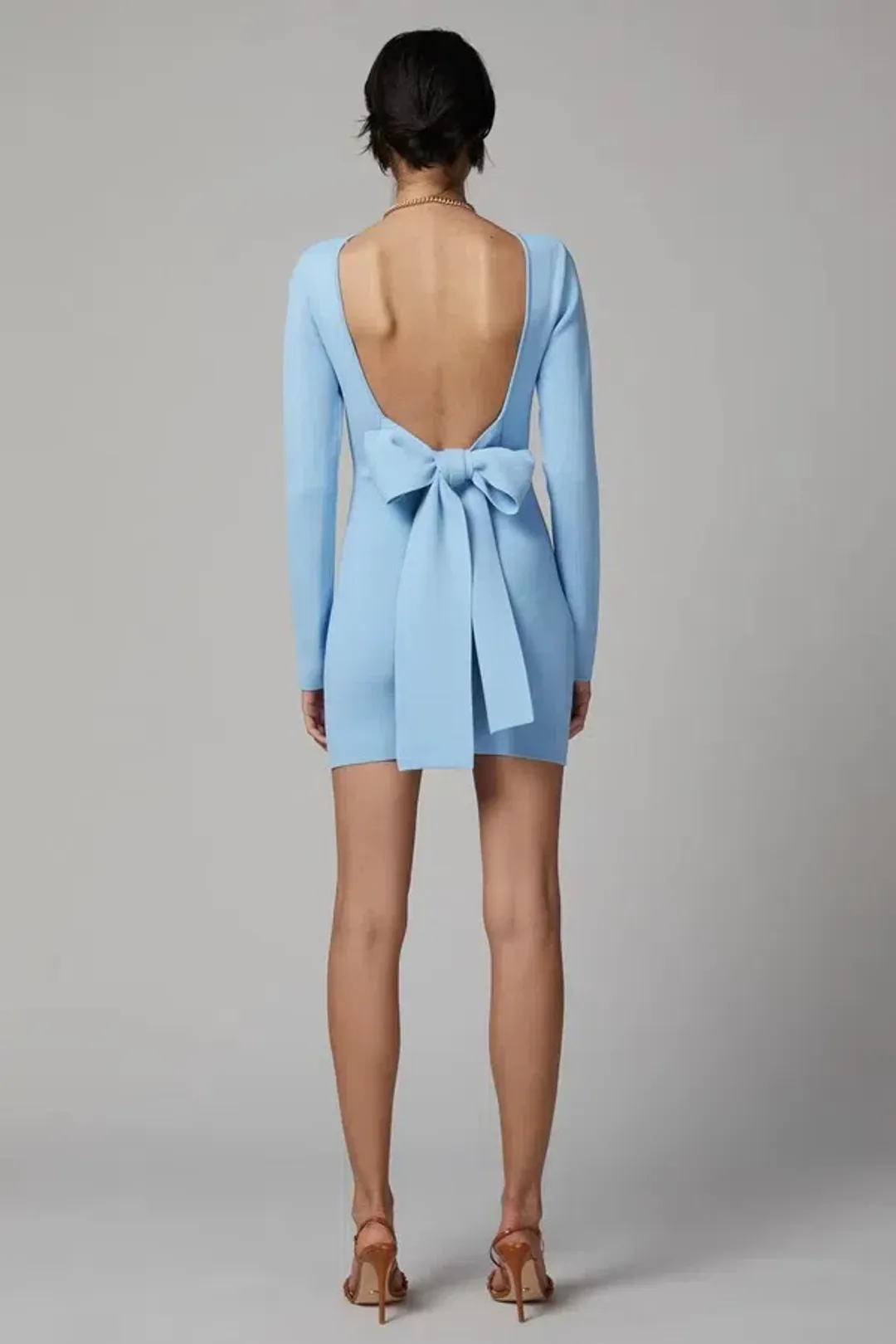 Bec & Bridge Emeline Knit Dress Blue Size 8 for rent on The Volte - main image