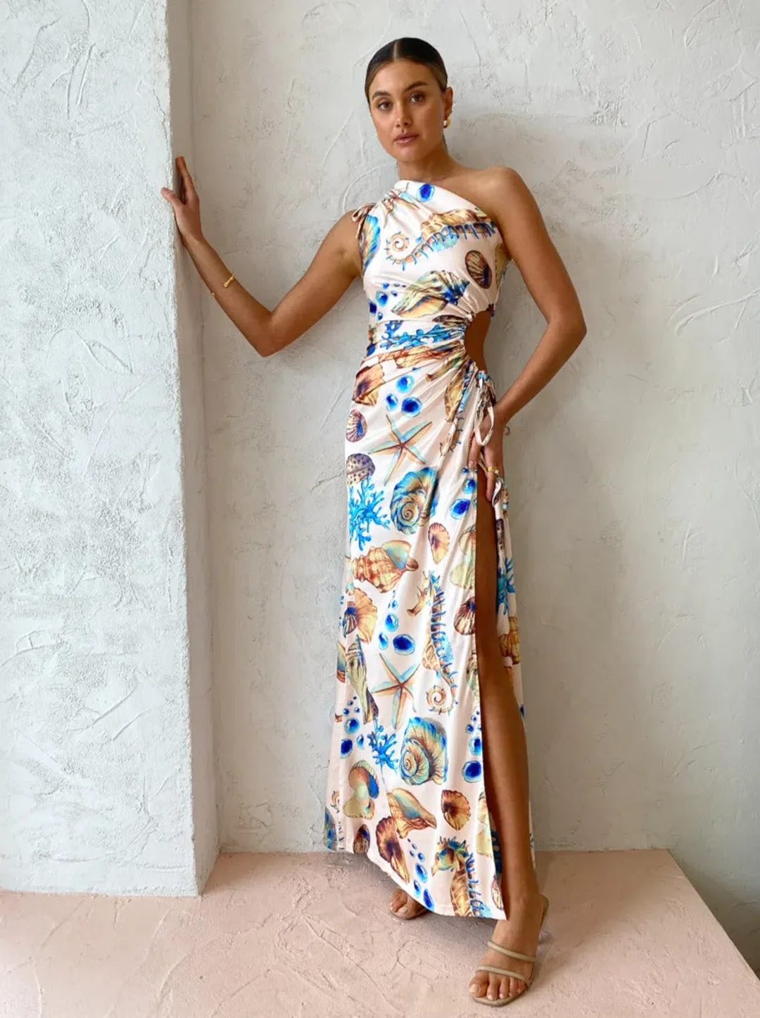 Sonya Moda Nour Seashell Dress Print Size 12  for rent on The Volte - main image