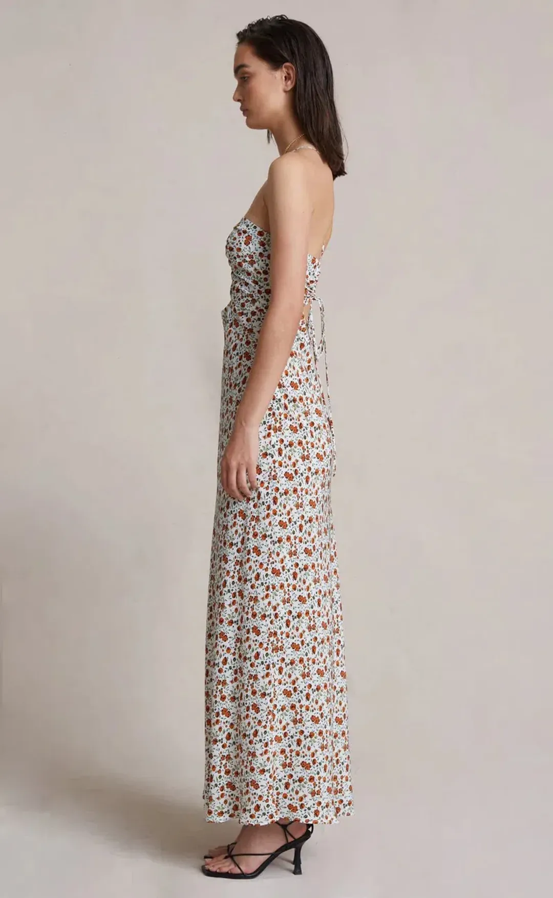 Bec and Bridge Copper Fields Maxi Dress White Size AU 10 for rent on The Volte - main image
