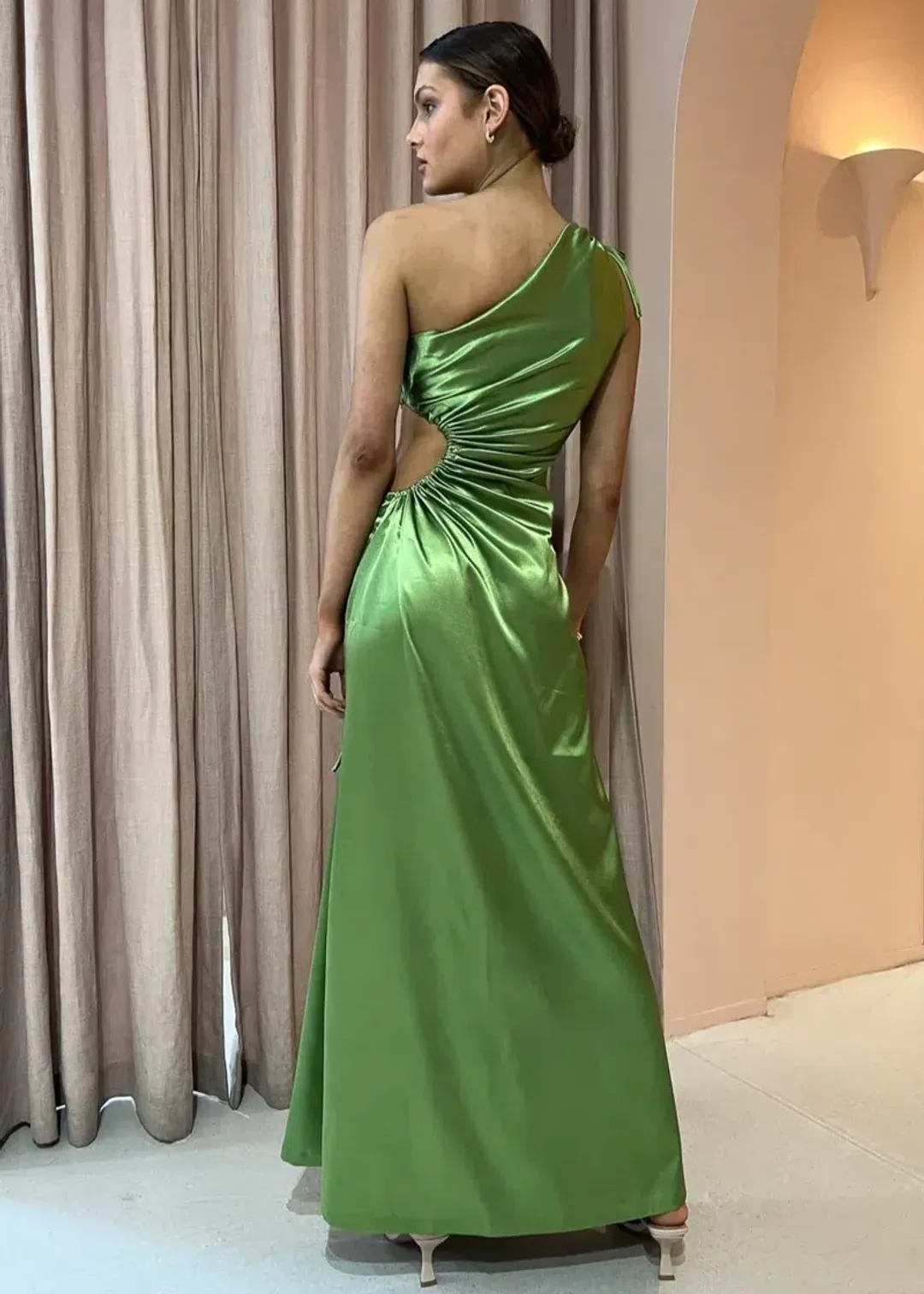Sonya Moda Nour Maxi Dress Olive Size 8 / S for rent on The Volte - main image