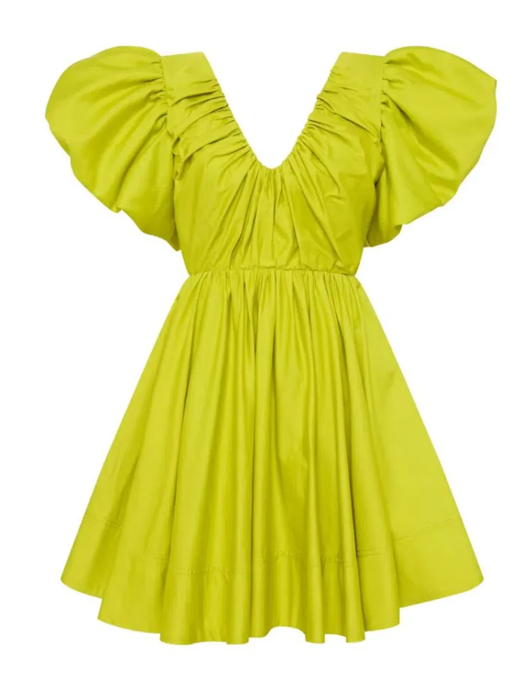 Aje Gretta Bow Back Mini Dress Green Size 6 / XS for rent on The Volte - main image
