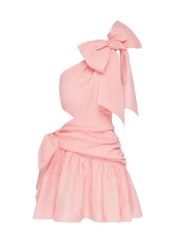 Alémais Aria One Shoulder Mini Dress Pink Size 8 for rent on The Volte - image 5