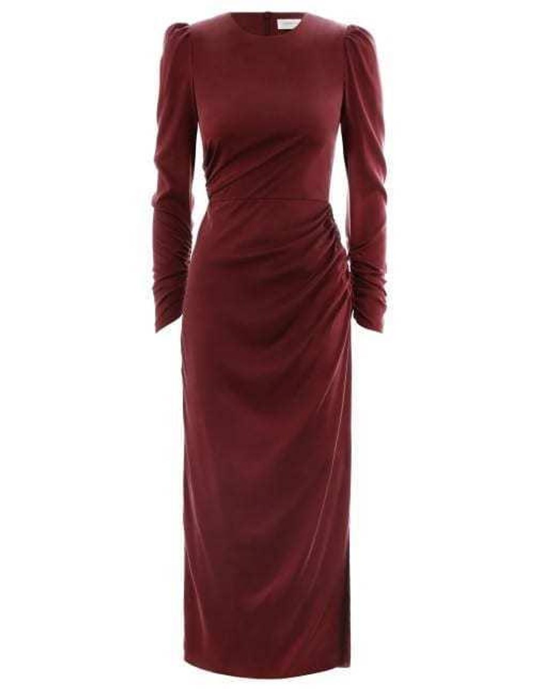 Zimmermann Draped Dress Burgundy Size 3/ Au 14 for rent on The Volte - main image