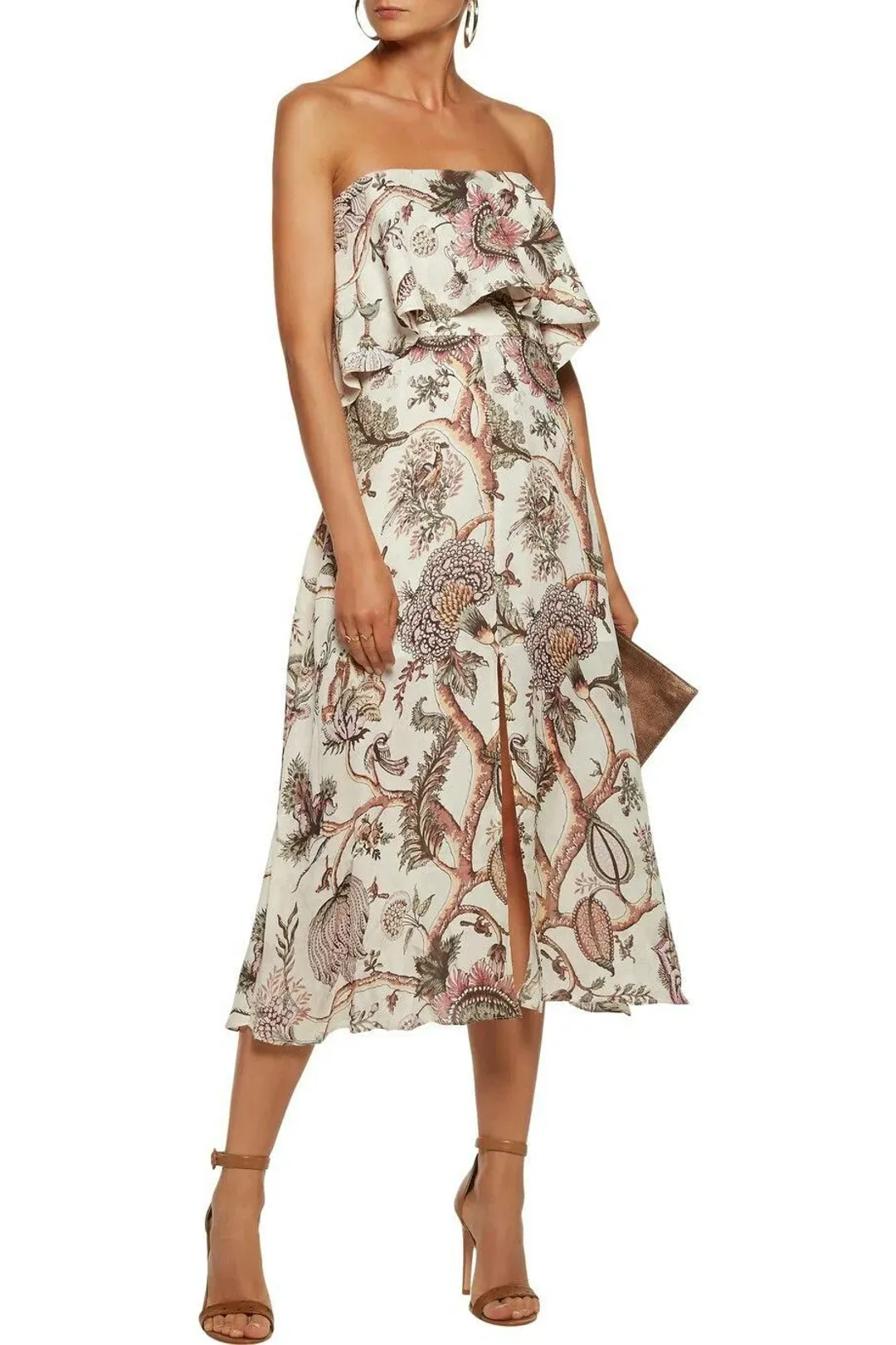 Zimmermann Karmic Flounce Dress Floral Size 1 / Au 10 for rent on The Volte - main image