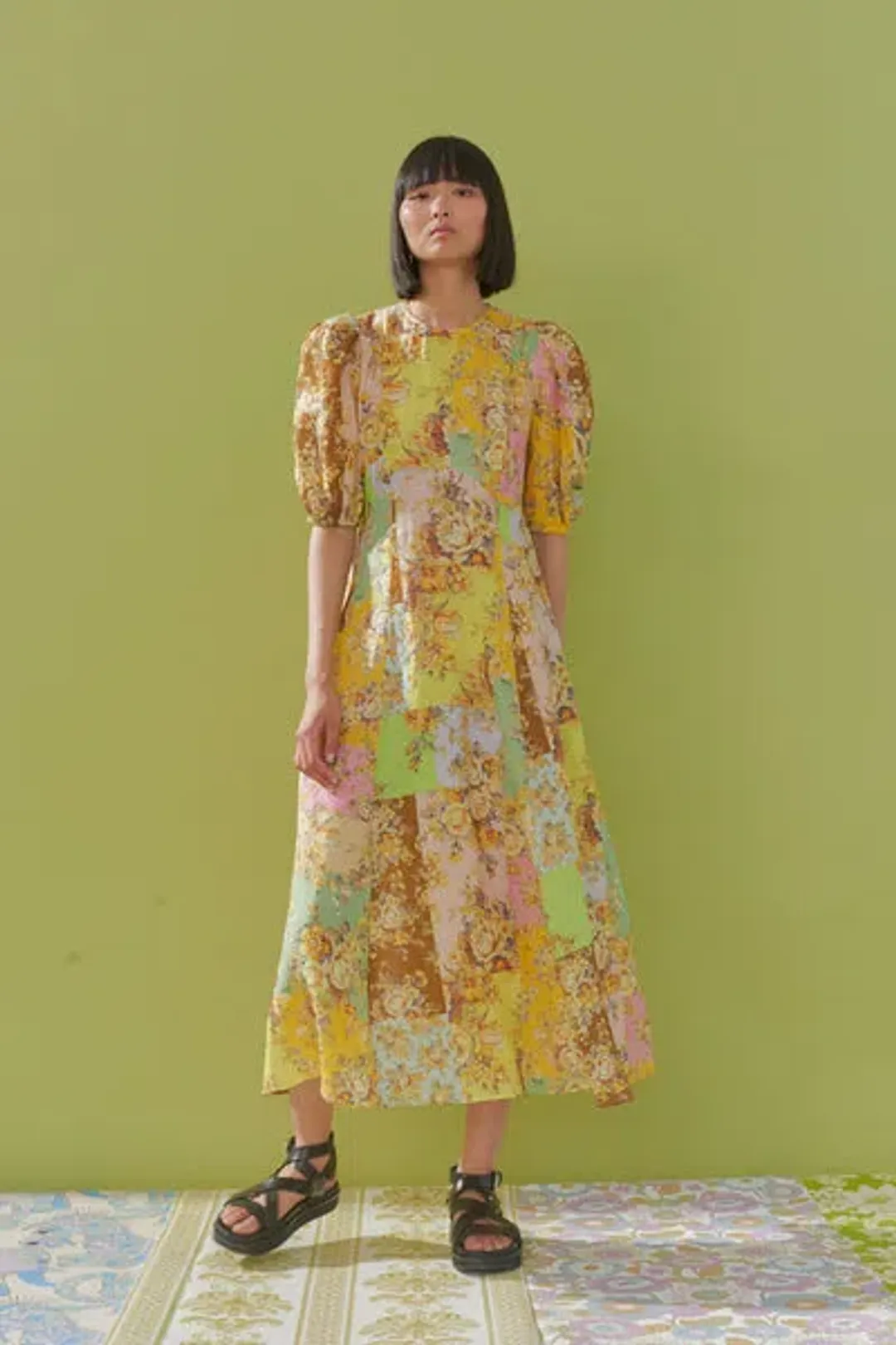 Alemais Matilde Midi Dress Floral Size 10 for rent on The Volte - main image