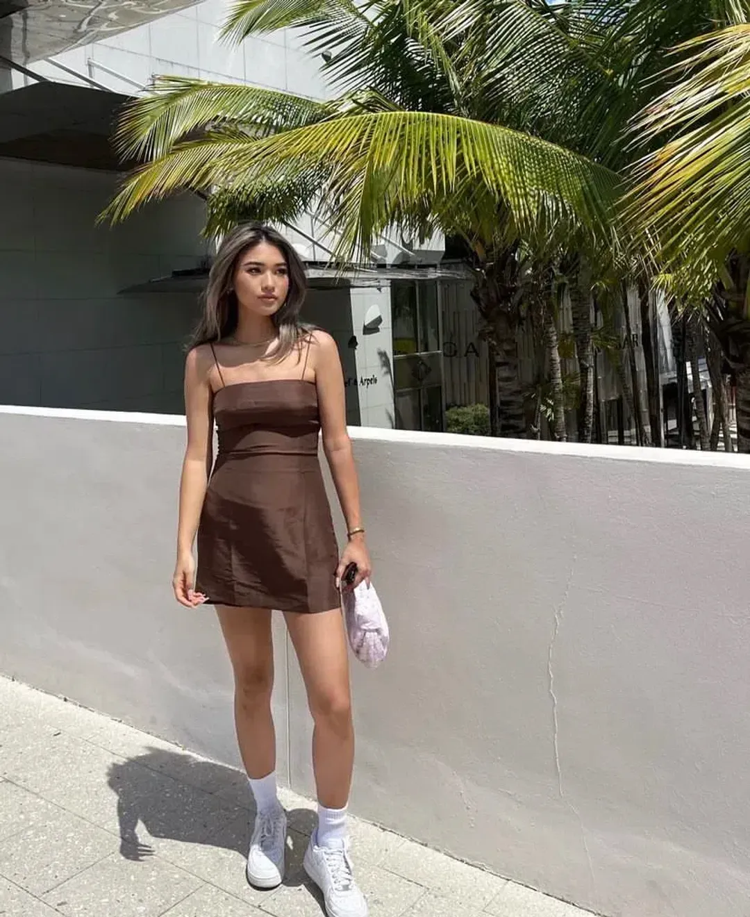Realisation Par The Christy Dress In Chocolate Size 8 for rent on The Volte - main image