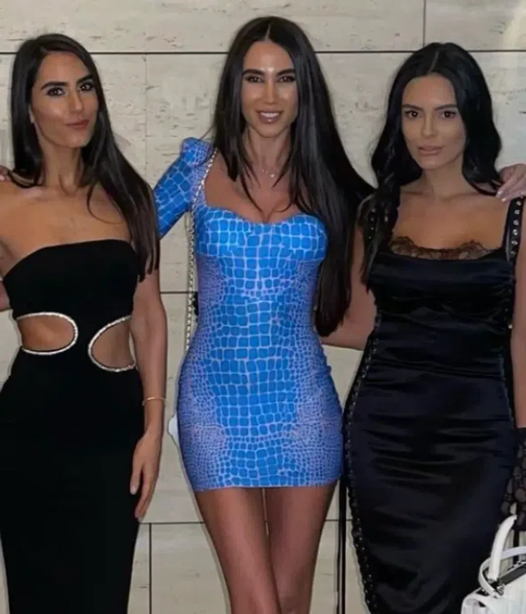 Alex Perry Howell Printed Stretch-jersey Mini Dress Blue Size 8 for rent on The Volte - main image