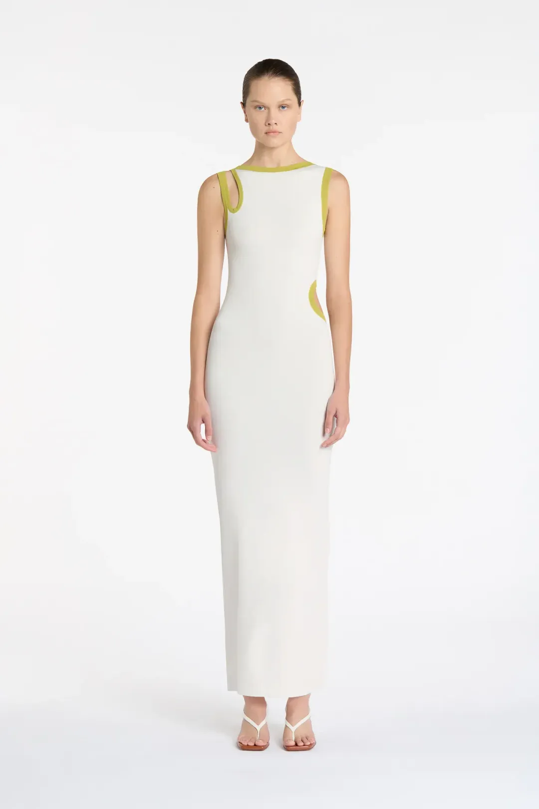 Sir The Label Evalina Cut Out Dress In Citrus Size 1/Au 8 for rent on The Volte - main image