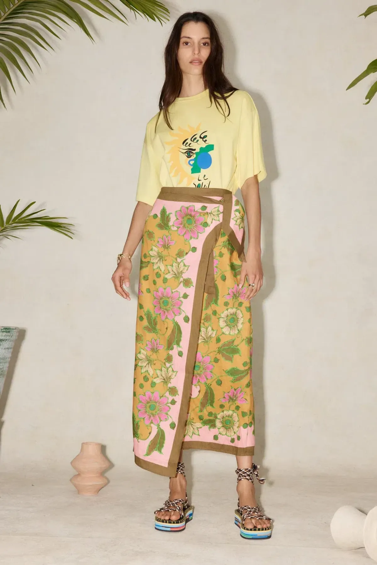 Alemais Winnie Sarong Skirt for rent on The Volte - main image