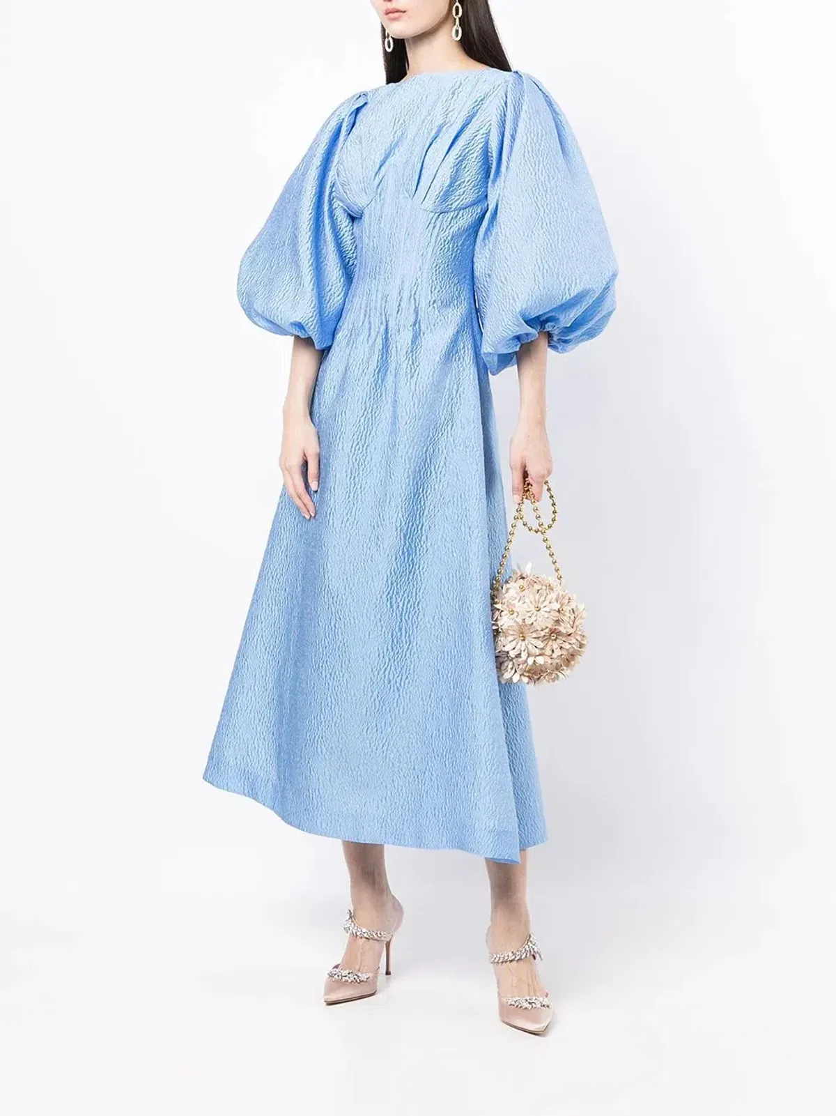 Rachel Gilbert Emiko Dress in Blue Size 4/AU14 for rent on The Volte - main image