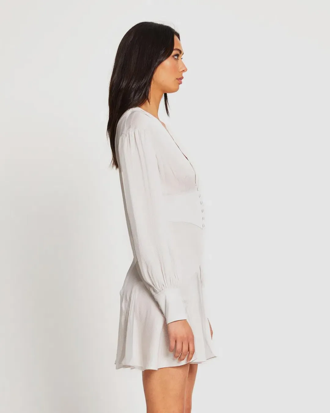 Alice McCall Stone Mexicola Mini Dress Grey Size AU 12 for rent on The Volte - main image