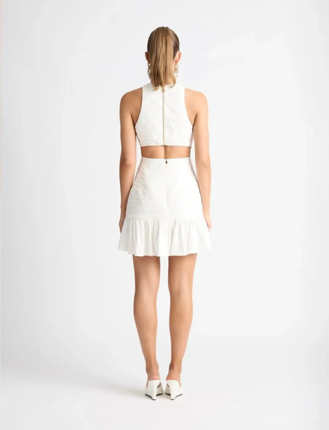 Sheike Isla Mini Dress White Size 8 / S for rent on The Volte - main image