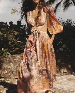 Zimmermann Pattie Patchwork Long Dress Floral Size 3 / AU 14 for rent on The Volte - image 2