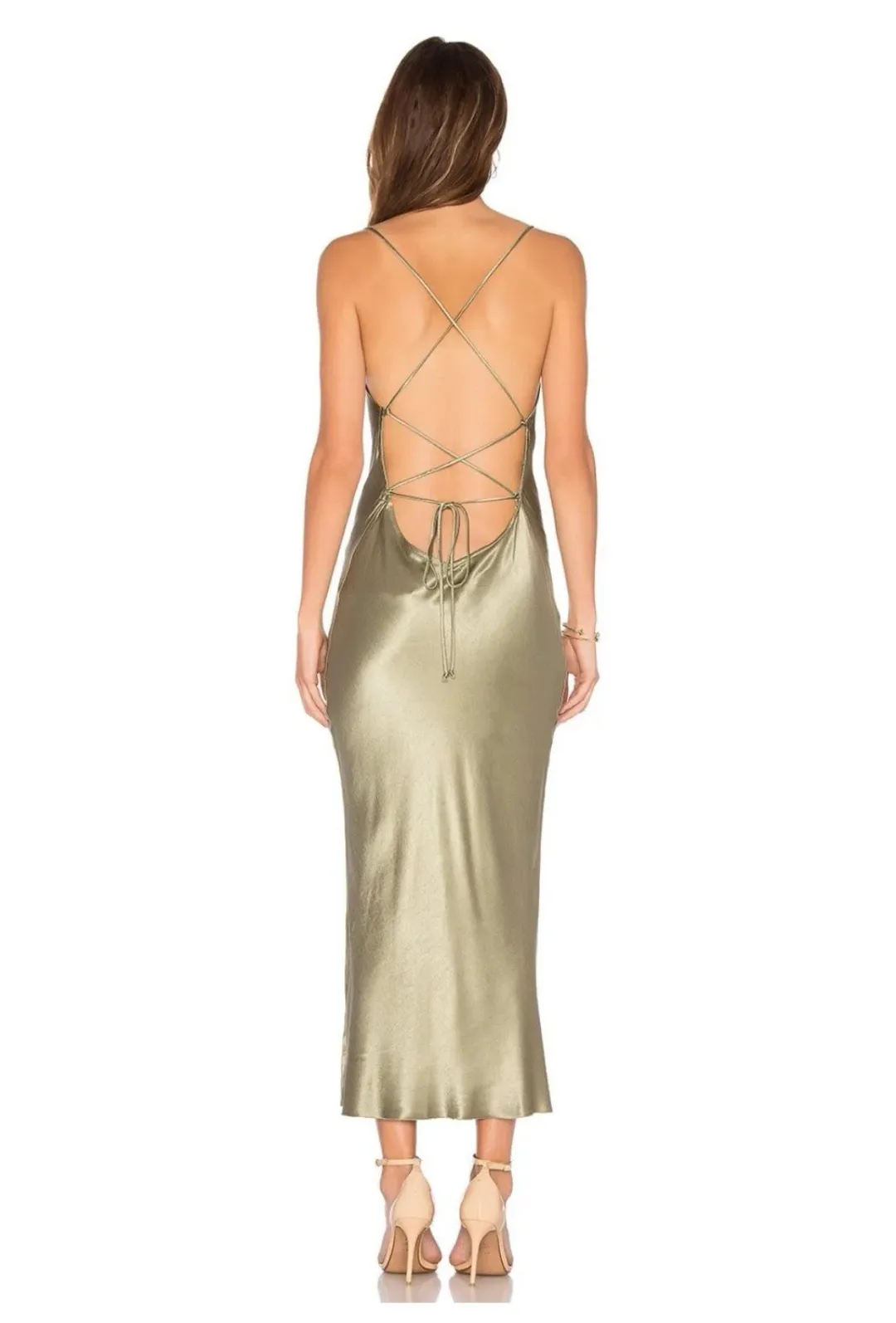 Bec & Bridge Amazonite Midi Dress Green Size 6 / XS for rent on The Volte - main image