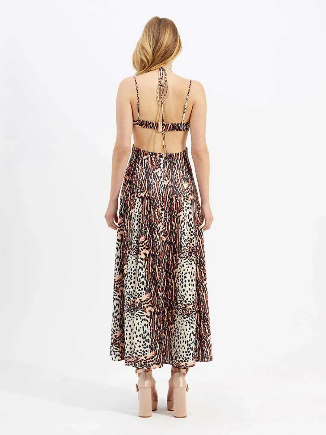 Alice McCall Havana Affair Midi Dress Tigers Eye Size 12 / L for rent on The Volte - main image