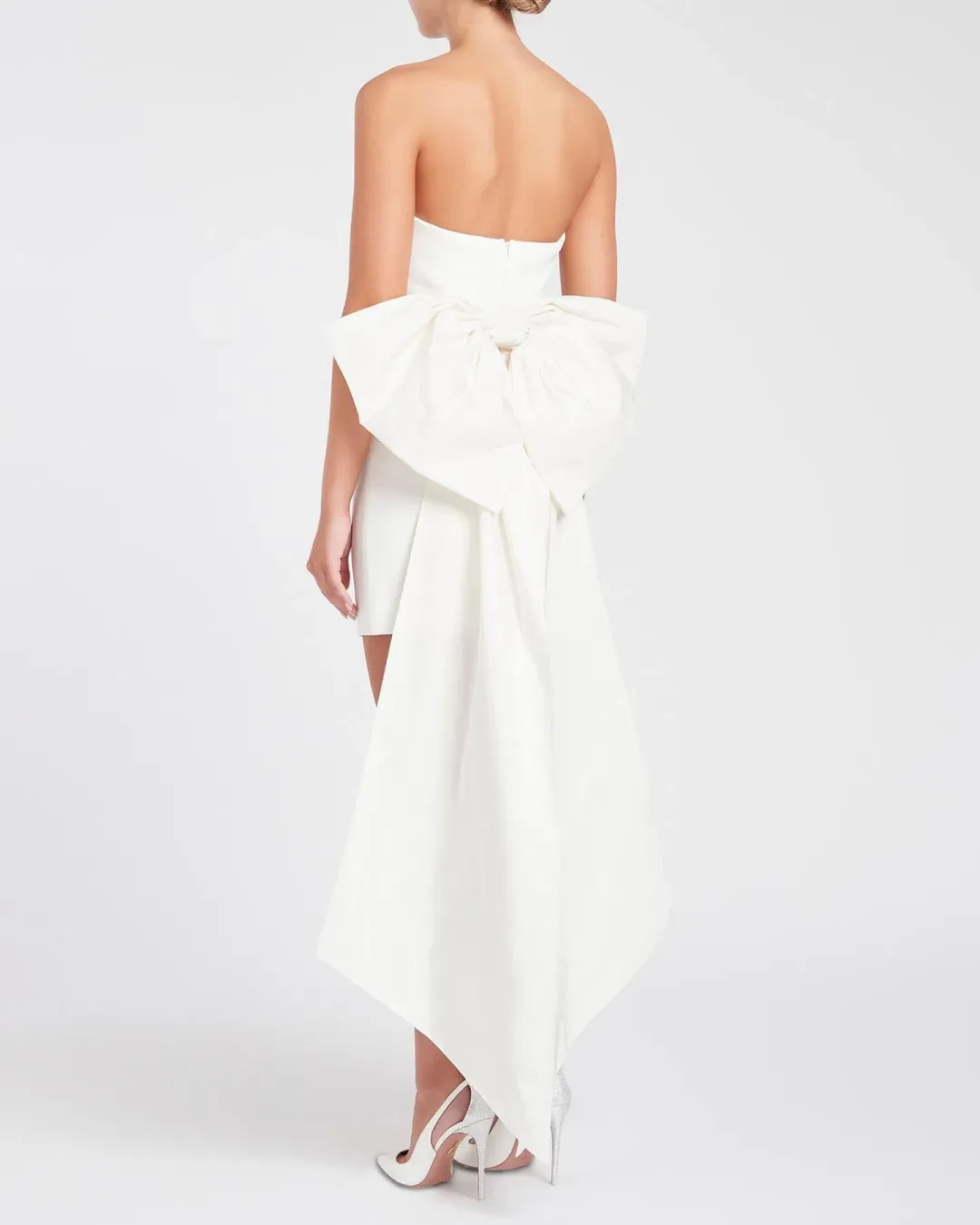 Rebecca Vallance Daphne Mini Dress Ivory Size 10 for rent on The Volte - main image