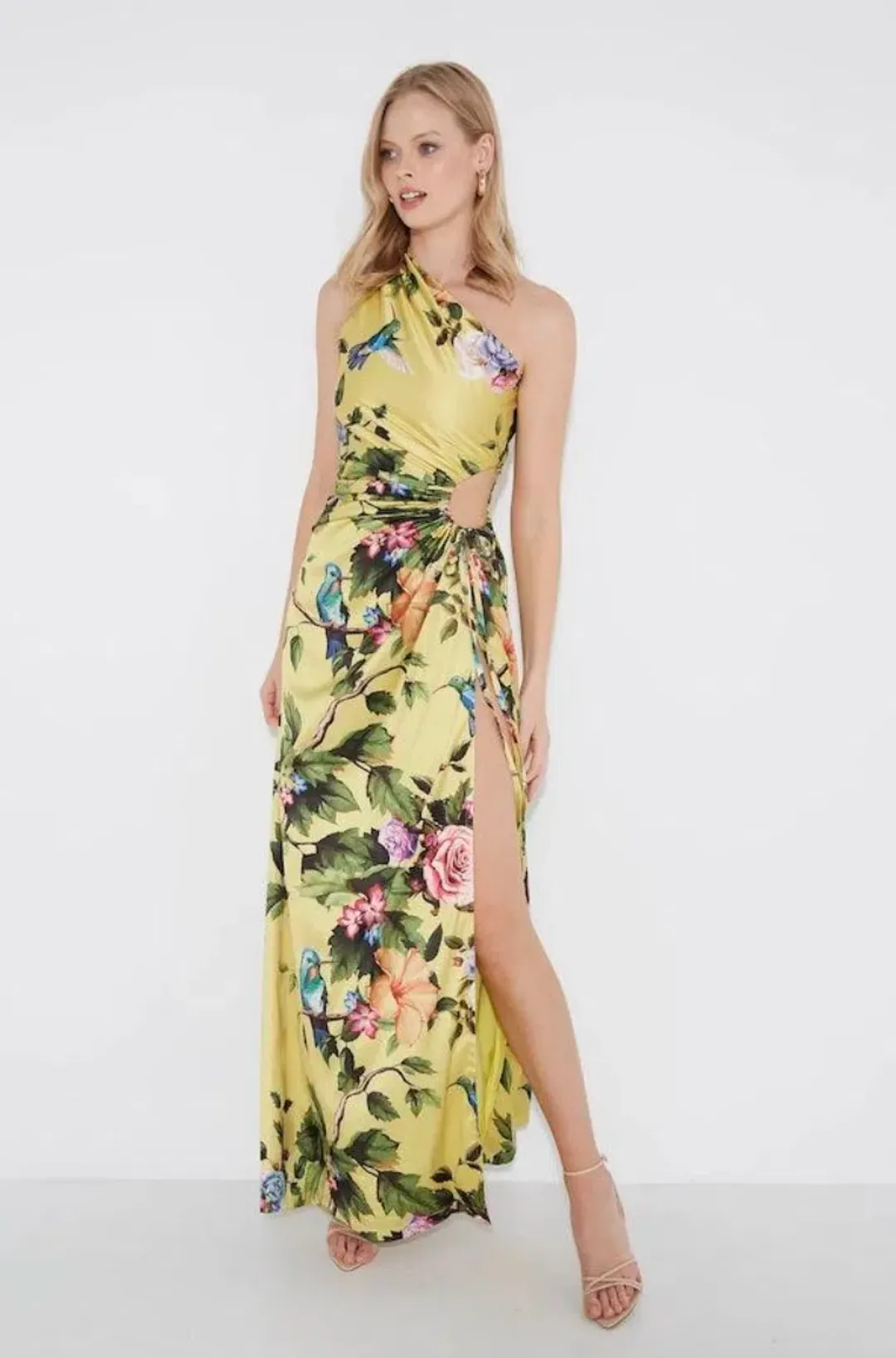 Sonya Moda Nour Royal Botanica Maxi Dress Yellow Floral Size 8 for rent on The Volte - main image