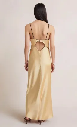 Bec & Bridge Hazel Maxi Dress Wheat Yellow Size 8 for rent on The Volte - image 2