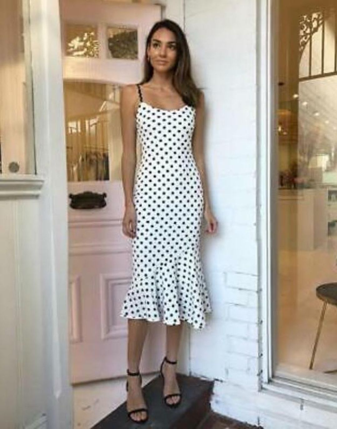 By Johnny Polka Bias Slip Dress Print Size 6 for rent on The Volte - main image