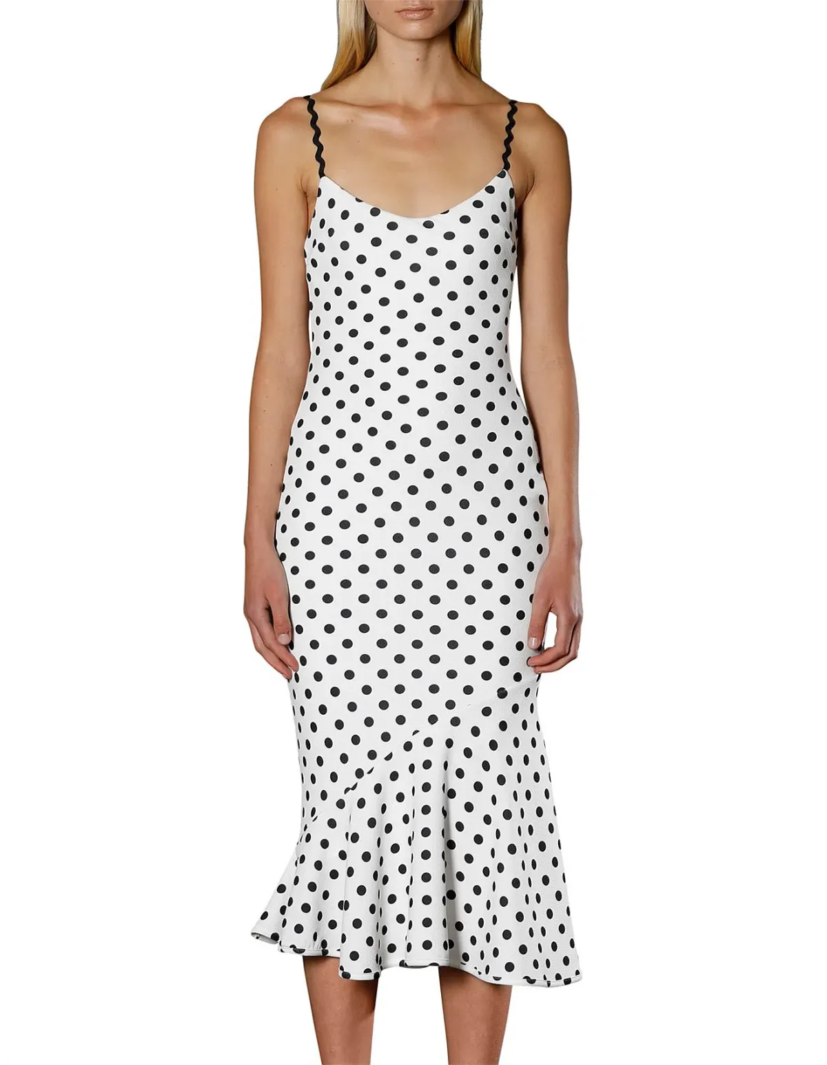 By Johnny Polka Bias Slip Dress Print Size 6 for rent on The Volte - main image