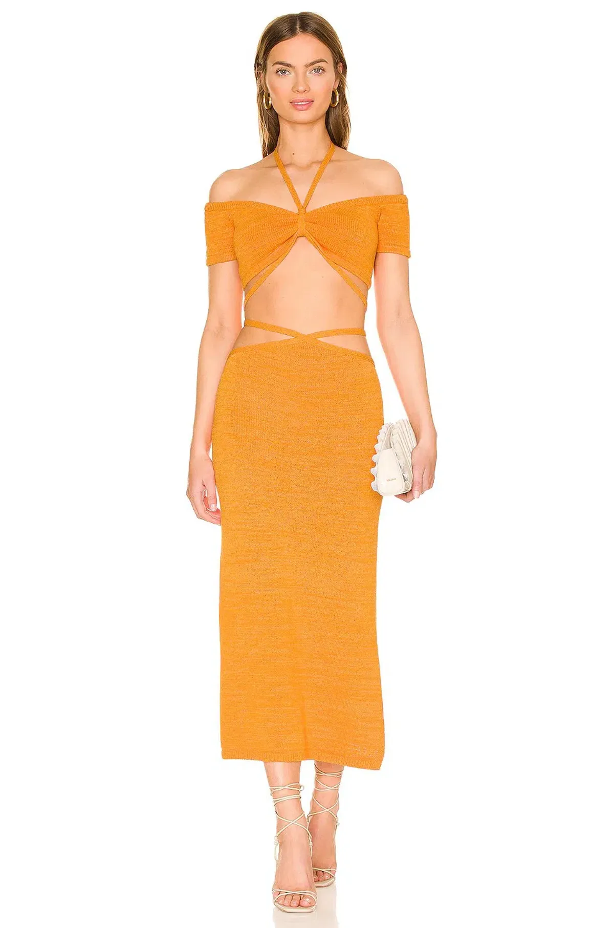 Cult Gaia Marigold Set Orange Size M/AU 10 for rent on The Volte - main image