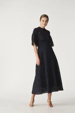 Rachel Gilbert Dillon Maxi Dress Midnight Navy Size 1 / AU 8 for rent on The Volte - image 1
