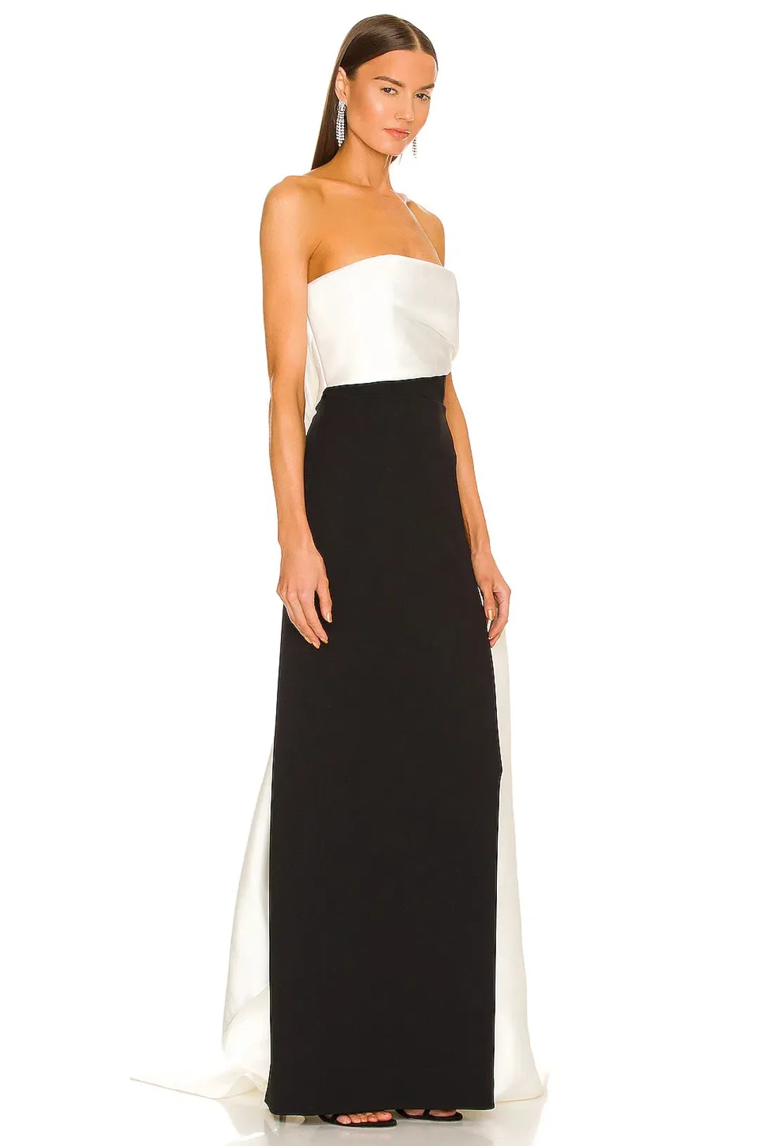 Solace London The Kinsley Maxi Dress in Black/Cream Size 10 for rent on The Volte - main image