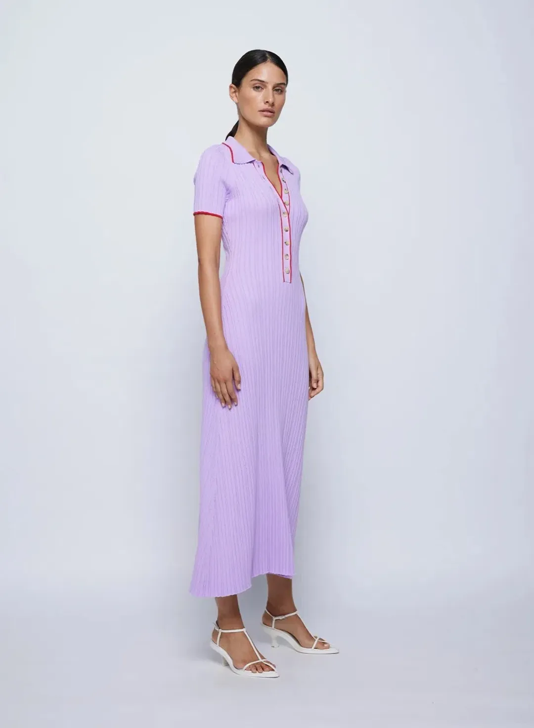 Anna Quan Laurel Penelope Midi Lilac Orchid Dress Size AU 8 for rent on The Volte - main image