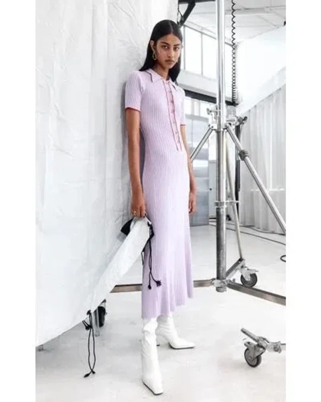 Anna Quan Laurel Penelope Midi Lilac Orchid Dress Size AU 8 for rent on The Volte - main image