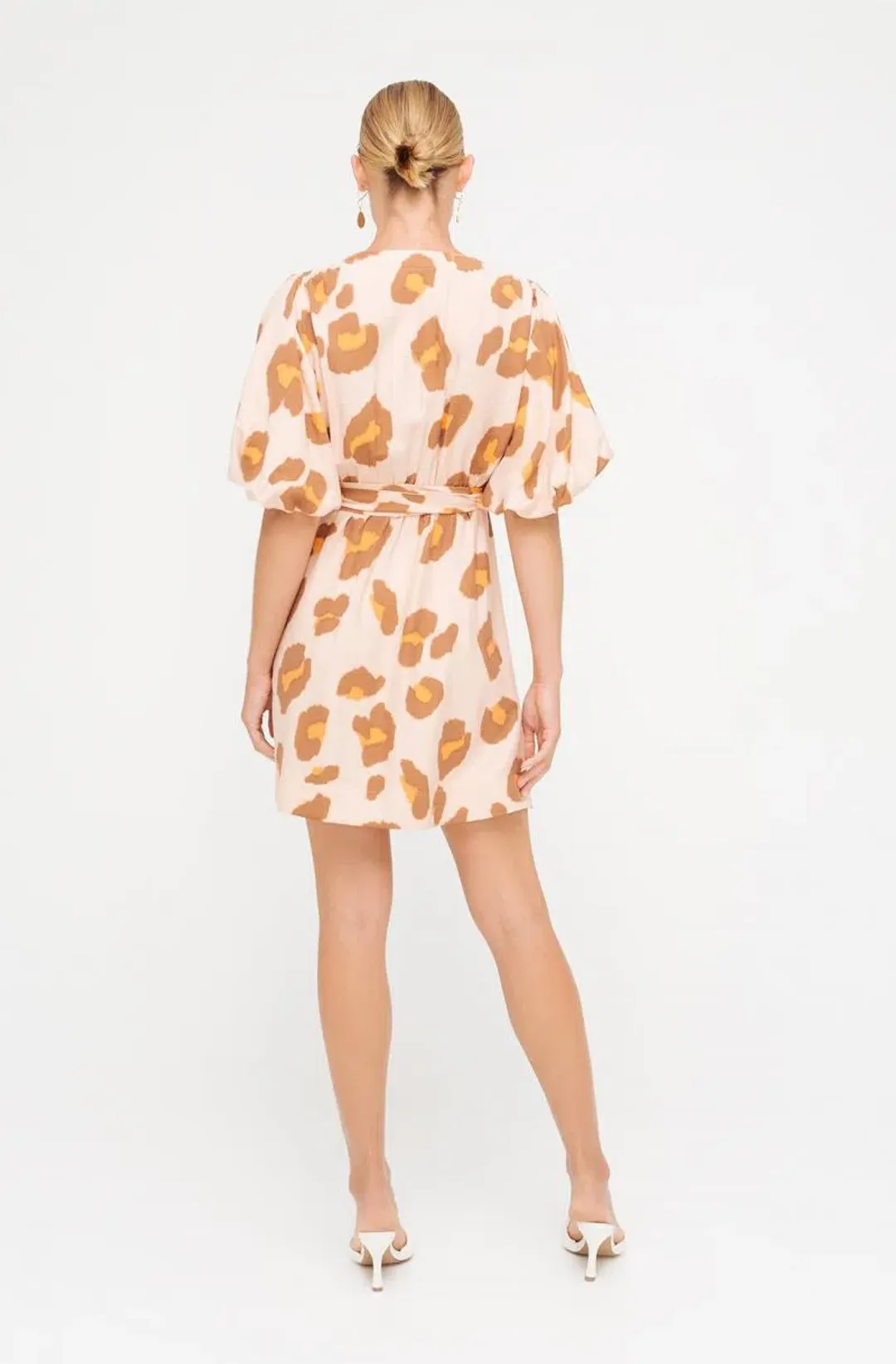 Sheike Copy Cat dress animal print Pink Size AU 8 for rent on The Volte - main image