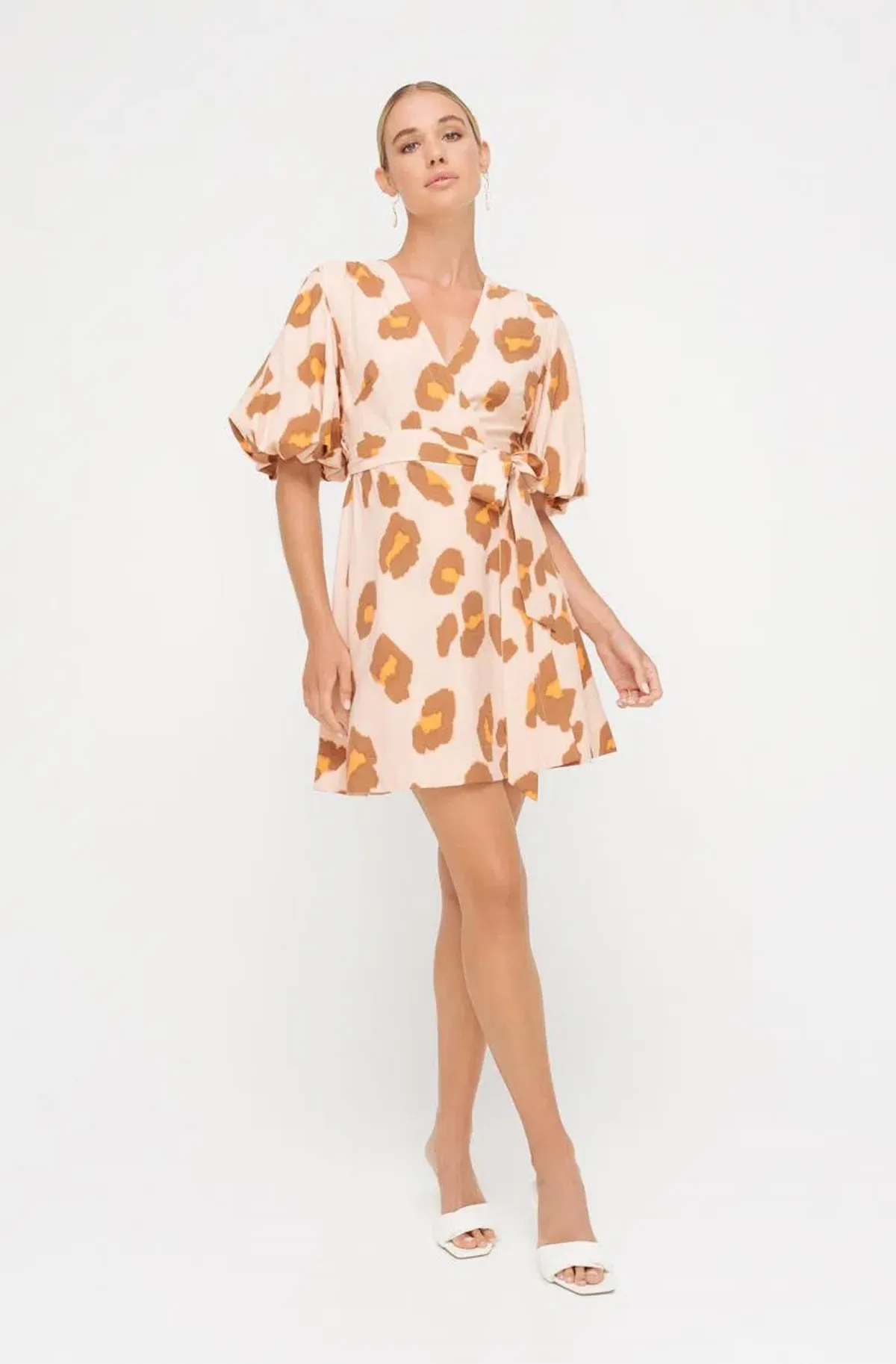 Sheike Copy Cat dress animal print Pink Size AU 8 for rent on The Volte - main image