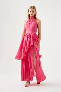 Aje Sienna Maxi Dress Pink Size AU 12 for rent on The Volte - image 1