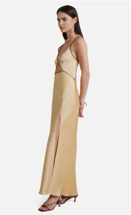 Bec & Bridge Hazel Maxi Dress Wheat Gold Size AU 12 for rent on The Volte - image 2