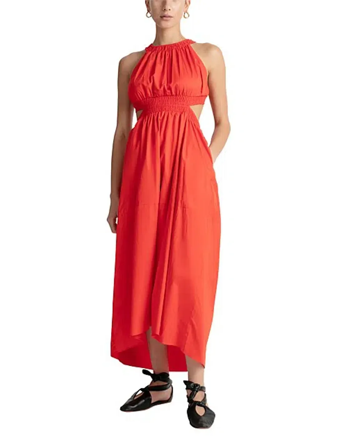 Camilla and Marc Pollina Midi Dress Red Size AU 14 for rent on The Volte - main image
